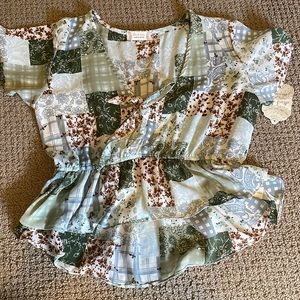 Colorful Patchwork Shirt- Altar’d State